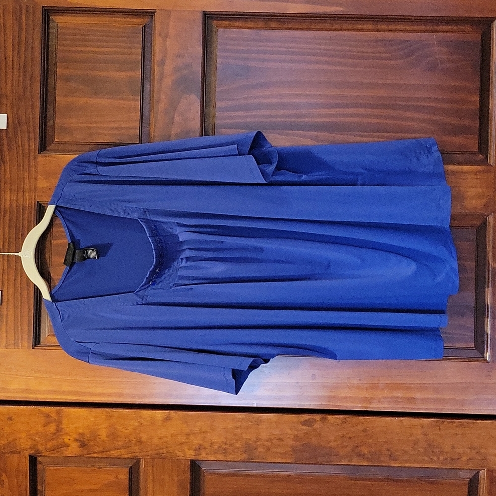 Royal blue blouse